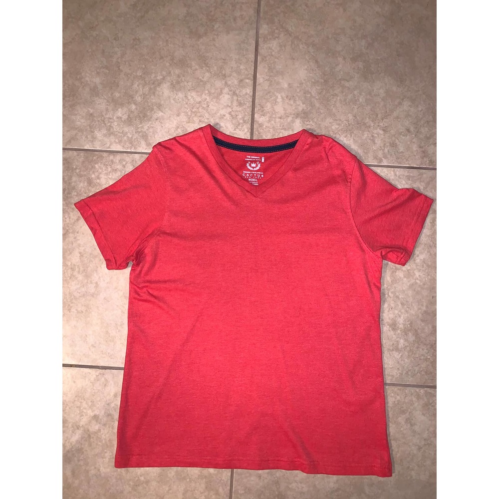 Cactus New York Mens V neck Short Sleeve Shirt